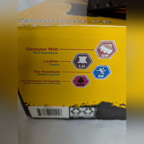 NWT Herman Survivors Men's Twin-Valve Work Boots Size 7.5 - Picture 7 of 11